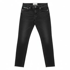 TEXTILE Elizabeth and James Black Wash‎ Skinny Zip Ankle Jeans Women's Size 2